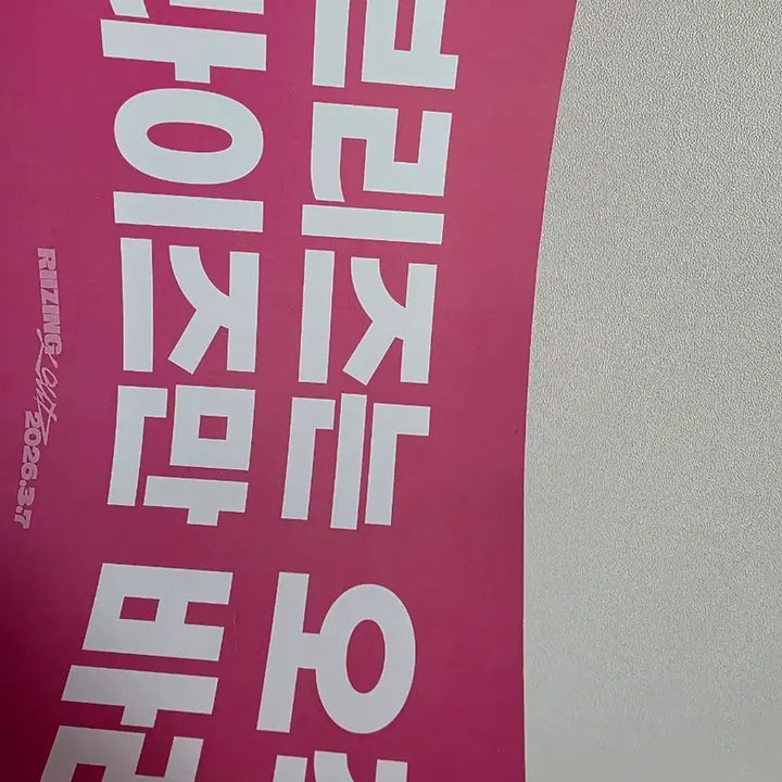 [BUNJANG] 라이즈 라이징 라우드 앙콘 콘서트 중콘 슬로건 / 라이즈 라이징 라우드 앙콘 콘서트 중콘 슬로건