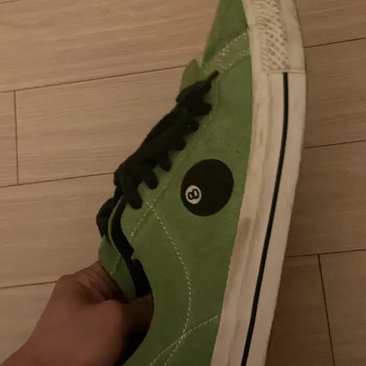 [BUNJANG] Converse x Stussy One Star Pro Low 8 Ball Green Sneakers / 컨버스 x 스투시 원스타 프로 로우 8볼 그린 260사이즈