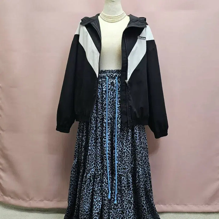 [SOLD OUT] 블루 레오파드 캉캉 롱스커트 맥시스커트등 총4개