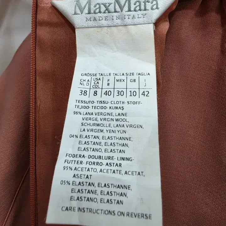 [BUNJANG] Max Mara Pink Linen Blend High-Neck Dress / (정품)막스마라 핑크 반팔 린넨 원피스