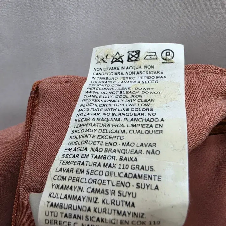 [BUNJANG] Max Mara Pink Linen Blend High-Neck Dress / (정품)막스마라 핑크 반팔 린넨 원피스