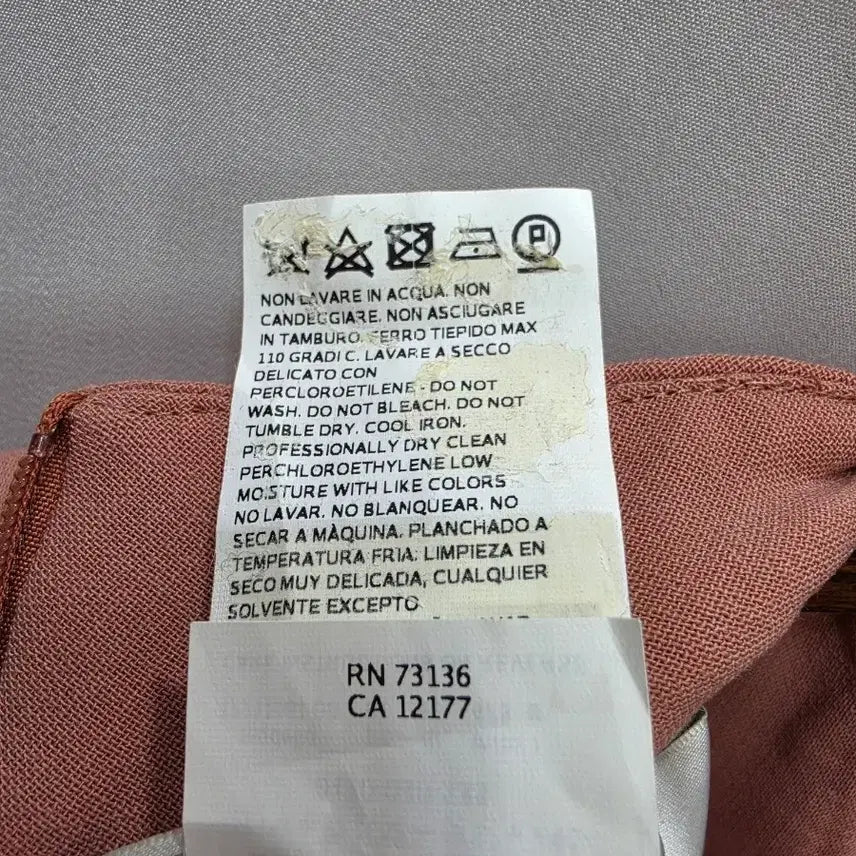 [BUNJANG] Max Mara Pink Linen Blend High-Neck Dress / (정품)막스마라 핑크 반팔 린넨 원피스