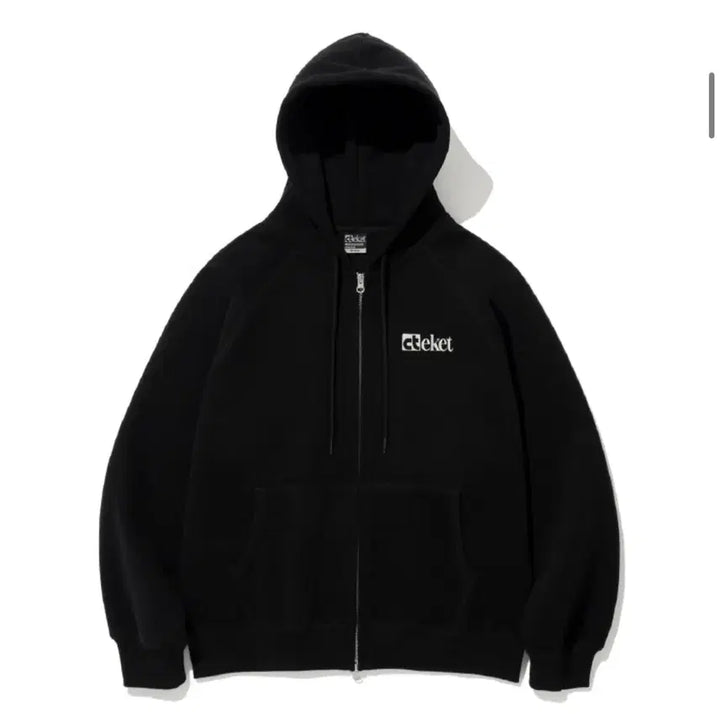 [BUNJANG] Tecket Plan Zip-up Hoodie Black M / 테켓 후드집업 블랙 M