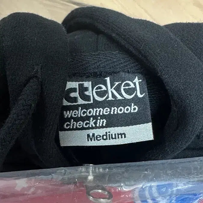 [BUNJANG] Tecket Plan Zip-up Hoodie Black M / 테켓 후드집업 블랙 M