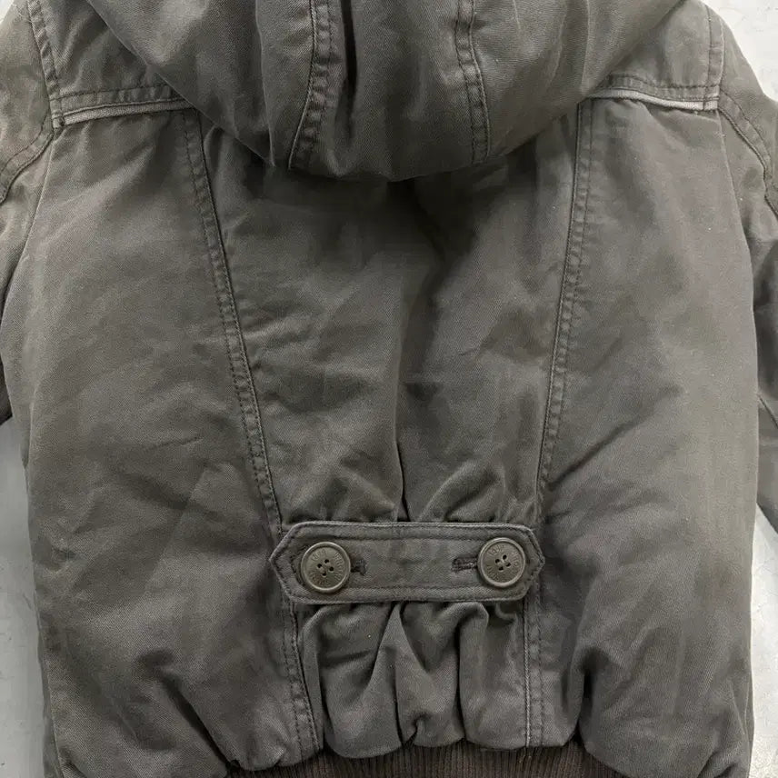[SOLD OUT] 후아유 여성 크롭 퍼 후드 자켓 S