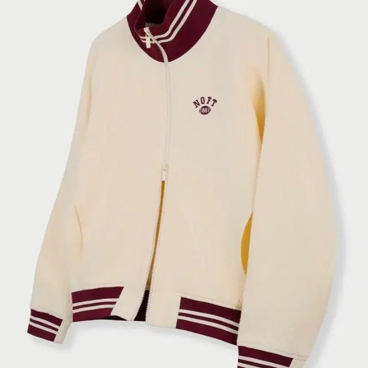 [BUNJANG] Notonlfor2day Waffle Jersey Track Zip-Up Jacket [Ivory] / 낫온리포투데이 와플 저지 트랙 집업 자켓 [아이보리]