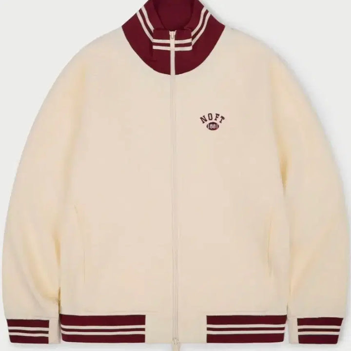 [BUNJANG] Notonlfor2day Waffle Jersey Track Zip-Up Jacket [Ivory] / 낫온리포투데이 와플 저지 트랙 집업 자켓 [아이보리]