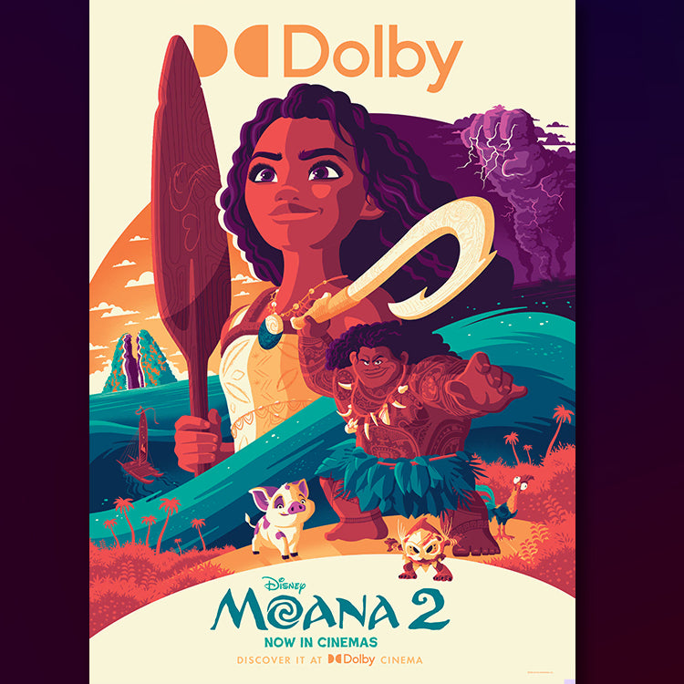 [BUNJANG] Moana 2 Dolby Poster Megabox Maui Disney Special Edition / 돌비 포스터 모아나 2 메가박스 Dolby Moana 특전 마우이 디즈니