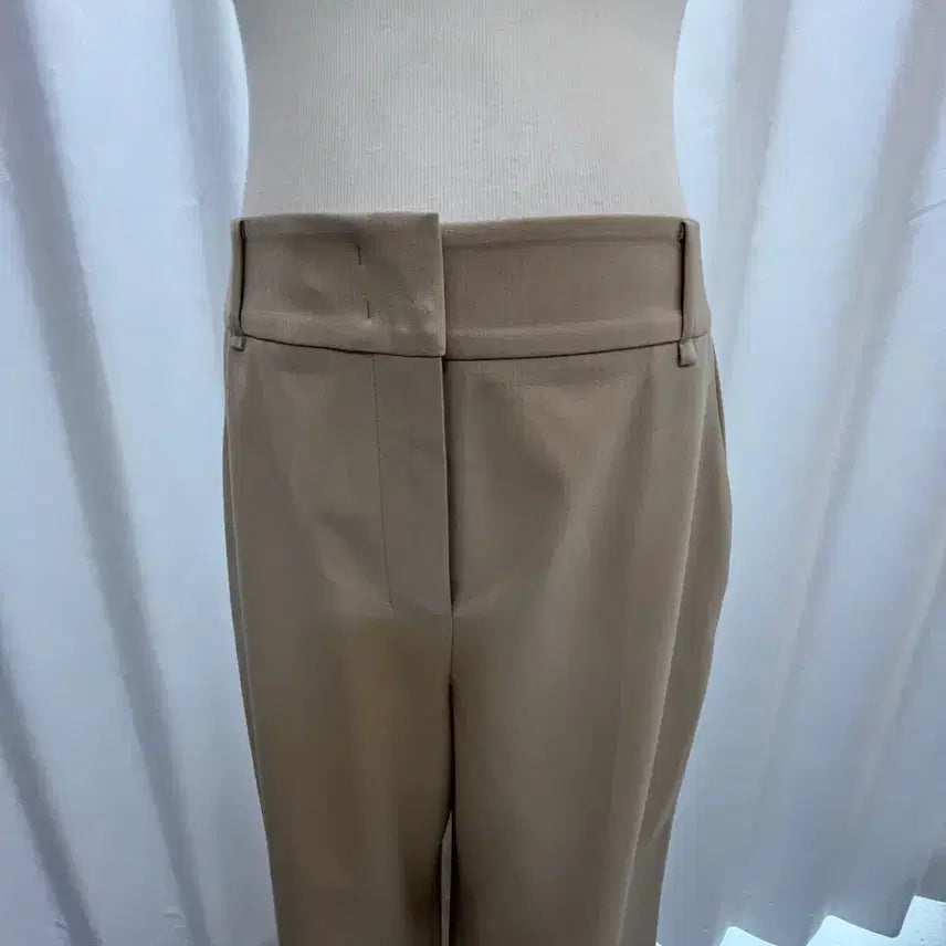 [BUNJANG] MICHAA Beige Wide Slacks Trousers / 미샤 MICHAA 24년 베이지 와이드 슬랙스 정장 팬츠 55 새옷급