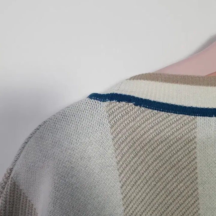 [BUNJANG] Unbranded Check Pattern Knit Cardigan / 체크 패턴 가디건 니트