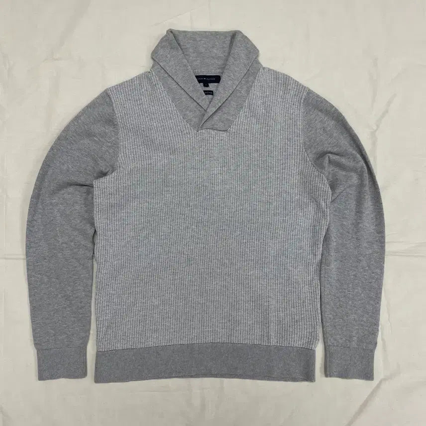 [BUNJANG] Tommy Hilfiger Shawl Collar Knit Sweater Long Sleeve / [L] 타미힐피거 숄 카라 니트 스웨터 긴팔