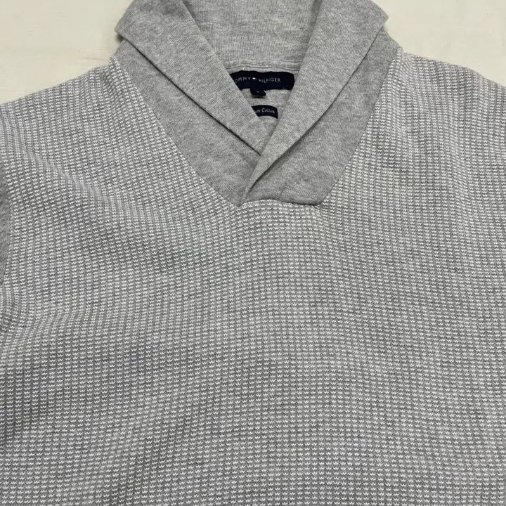 [BUNJANG] Tommy Hilfiger Shawl Collar Knit Sweater Long Sleeve / [L] 타미힐피거 숄 카라 니트 스웨터 긴팔