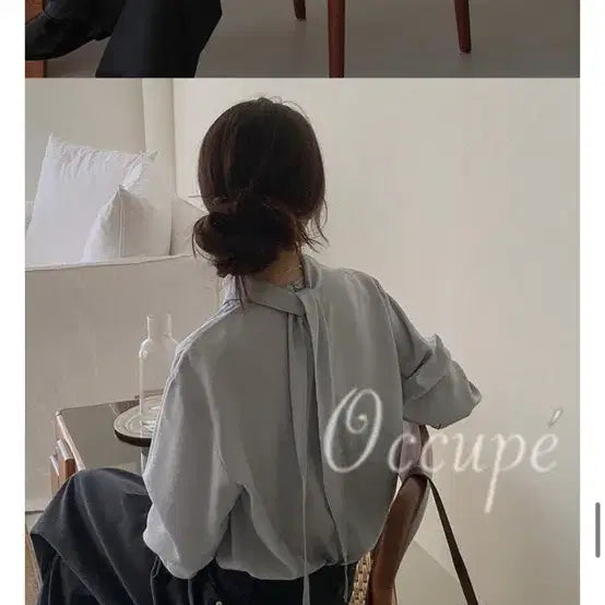 [SOLD OUT] 미엘 콰이트 타이 블라우스