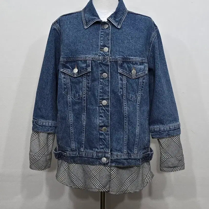 [BUNJANG] Maje Denim Frill Jacket / [95] 여성 마쥬 데님 프릴 청 자켓