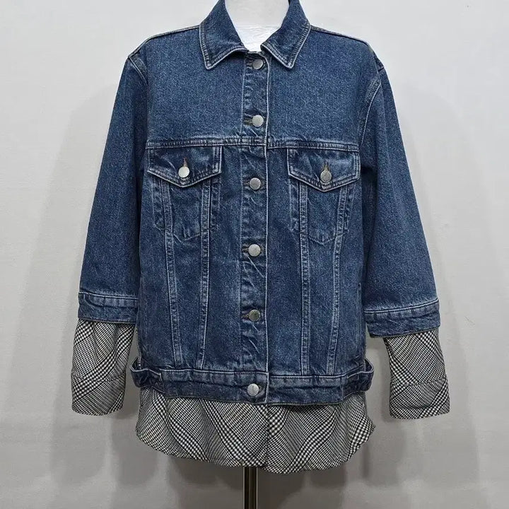 [BUNJANG] Maje Denim Frill Jacket / [95] 여성 마쥬 데님 프릴 청 자켓