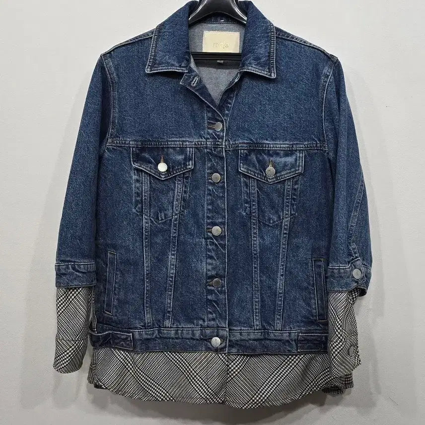 [BUNJANG] Maje Denim Frill Jacket / [95] 여성 마쥬 데님 프릴 청 자켓