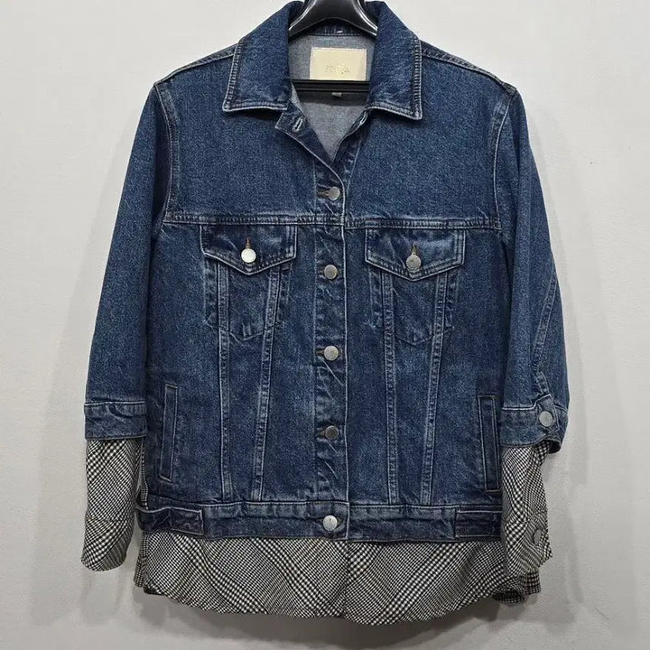 [BUNJANG] Maje Denim Frill Jacket / [95] 여성 마쥬 데님 프릴 청 자켓
