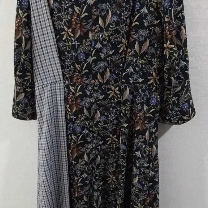 [BUNJANG] it MICHAA Flower Check Long A-Line Dress / 잇미샤 플라워 체크 롱 원피스66