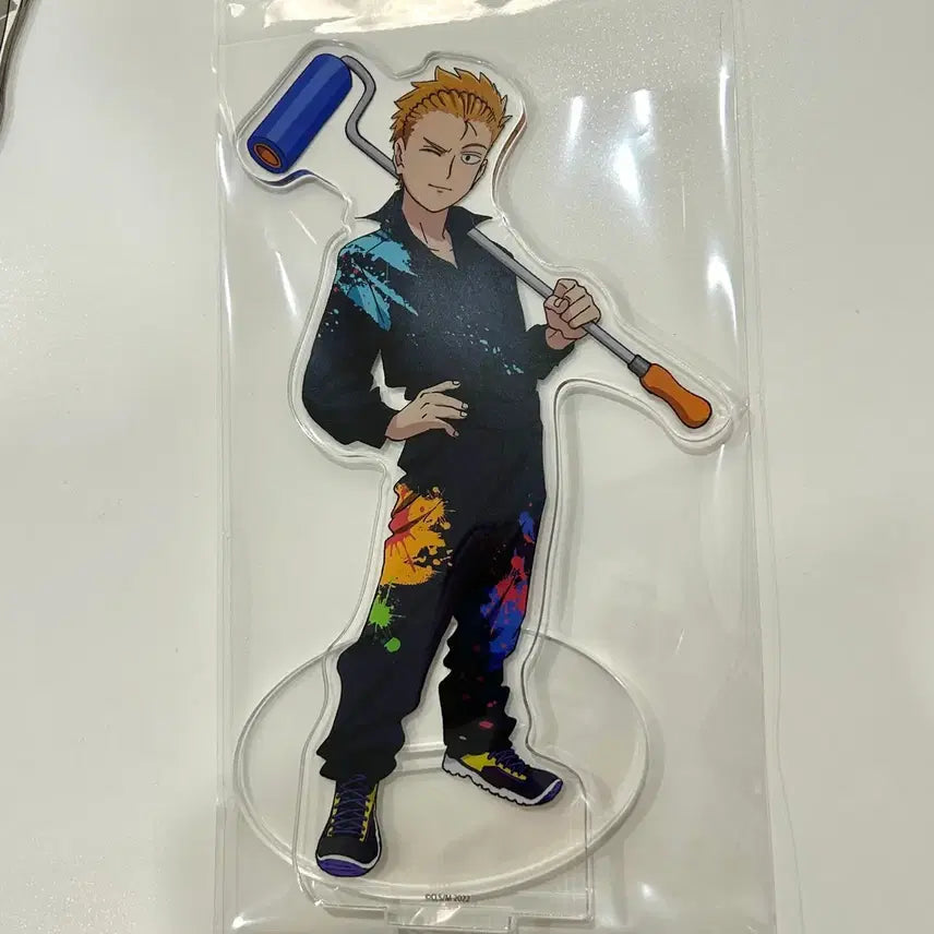 [BUNJANG] Mob Psycho 100 Reigen Arataka Acrylic Stand / 택포) 모브사이코100 몹싸 레이겐 페인트 아크릴 스탠드