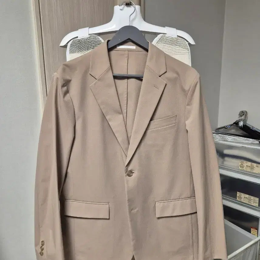 [BUNJANG] Uniqlo Kando Jacket Beige L / 유니클로 감탄재킷 베이지 L사이즈