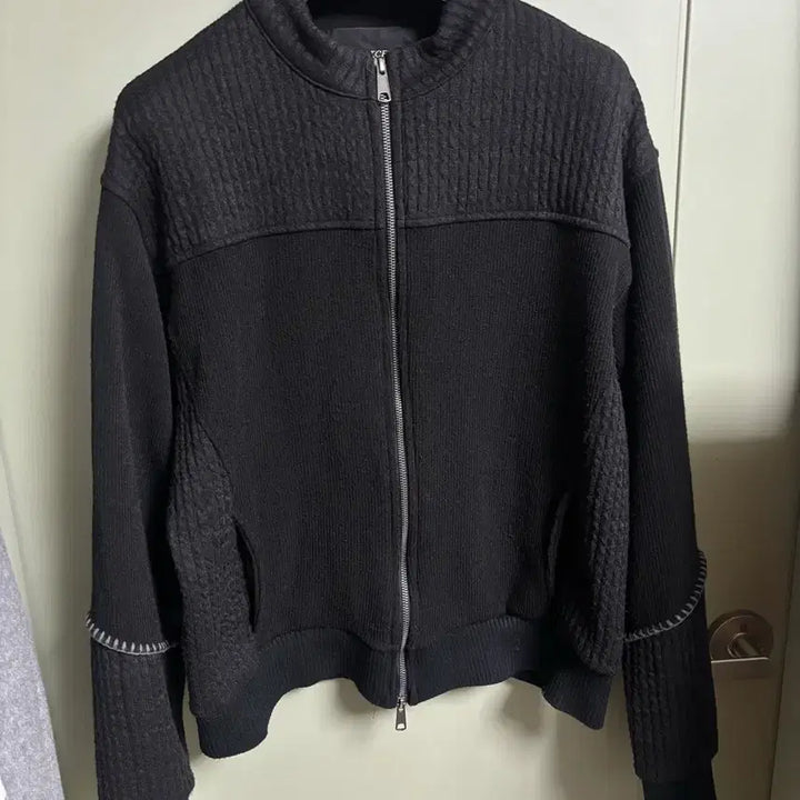 [BUNJANG] ETCE Smocking Knit Zip-up L Black / etce 스모킹 니트집업 L 블랙 판매