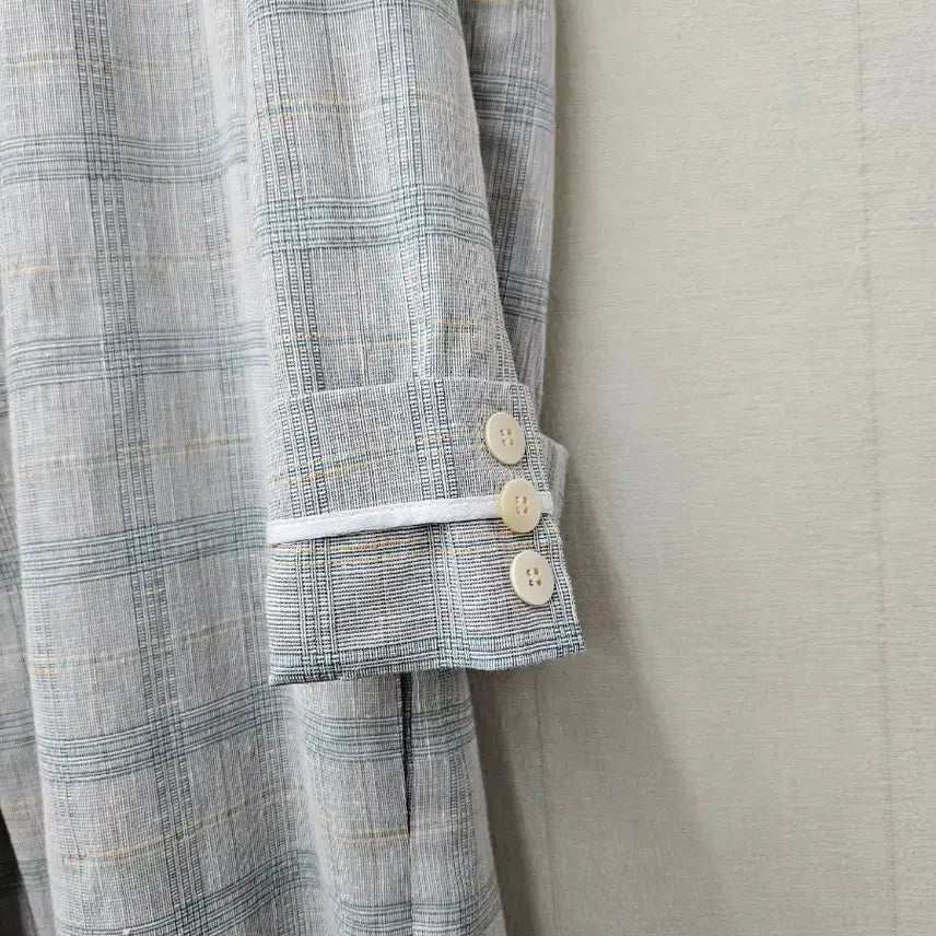 [BUNJANG] System Oversized Check Pattern Maron Robe Coat / 한섬 시스템  오버핏 체크패턴 마롱로브코트 ~66