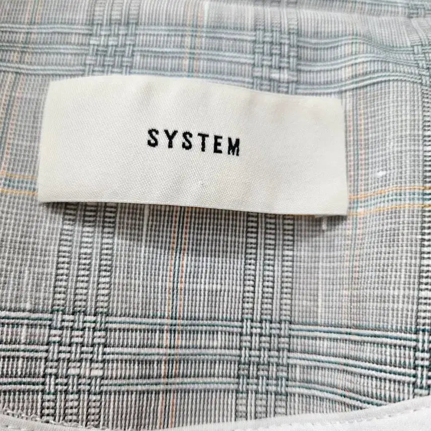 [BUNJANG] System Oversized Check Pattern Maron Robe Coat / 한섬 시스템  오버핏 체크패턴 마롱로브코트 ~66
