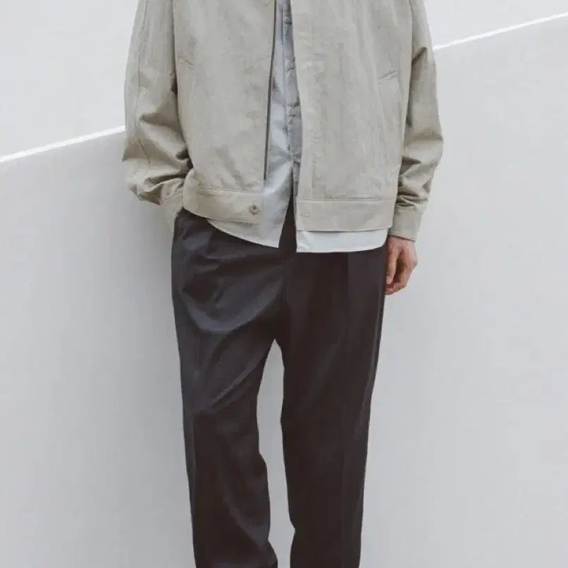 [BUNJANG] BLANKROOM Stand Collar Blouson Jacket / BLANKROOM 스탠드 카라 블루종_미스트 카키[1]