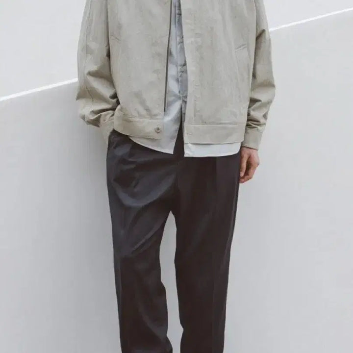 [BUNJANG] BLANKROOM Stand Collar Blouson Jacket / BLANKROOM 스탠드 카라 블루종_미스트 카키[1]