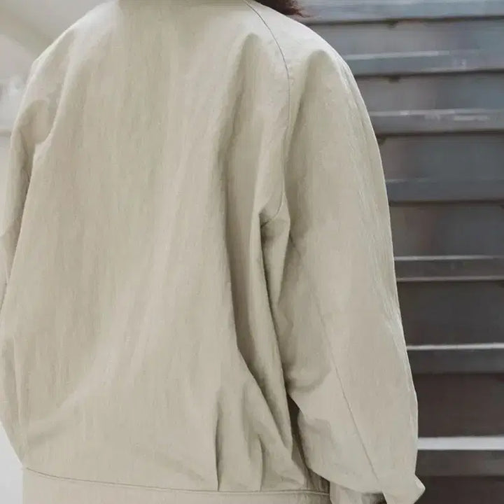 [BUNJANG] BLANKROOM Stand Collar Blouson Jacket / BLANKROOM 스탠드 카라 블루종_미스트 카키[1]