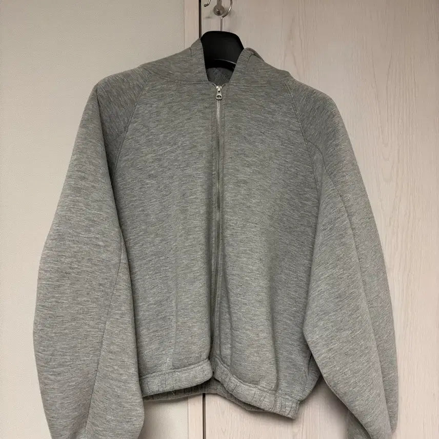 [BUNJANG] PINO Neoprene Crop Hooded Zip-up / L) 피인오 네오프렌 크롭 후드집업
