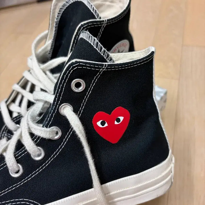 [SOLD OUT] 꼼데가르송 컨버스 척 70 하이 블랙 uk4 EUR 36.5