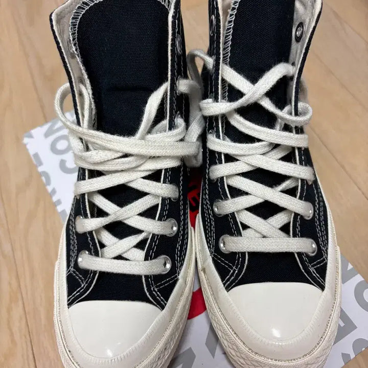 [SOLD OUT] 꼼데가르송 컨버스 척 70 하이 블랙 uk4 EUR 36.5