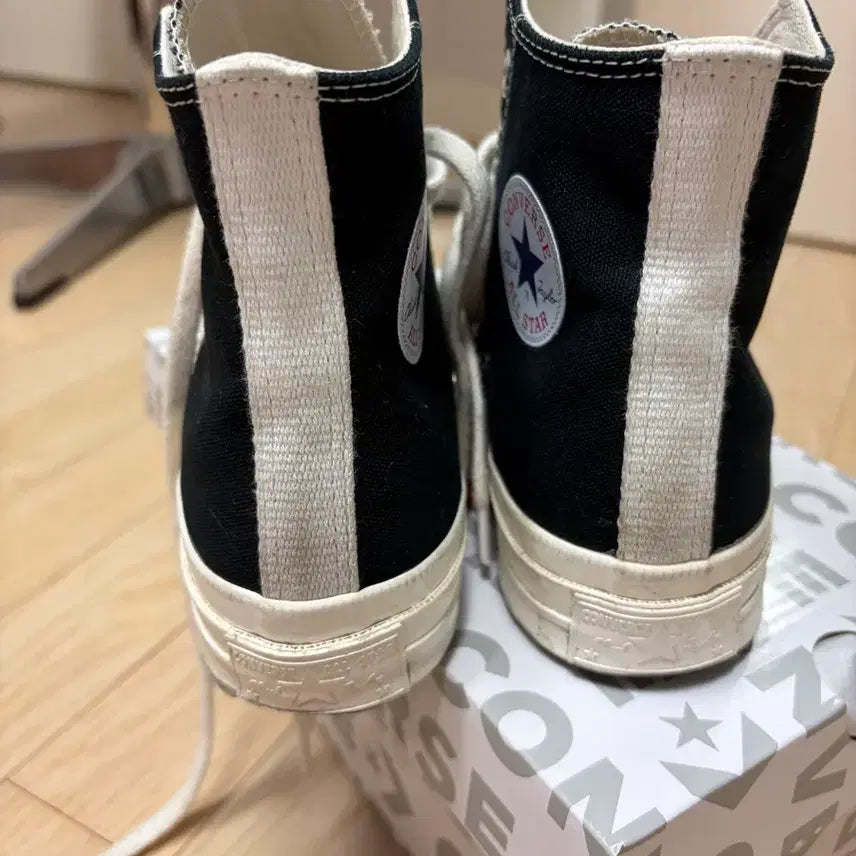 [SOLD OUT] 꼼데가르송 컨버스 척 70 하이 블랙 uk4 EUR 36.5