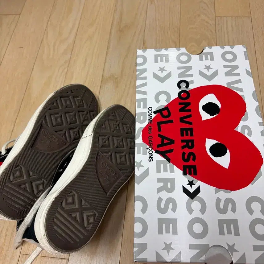 [SOLD OUT] 꼼데가르송 컨버스 척 70 하이 블랙 uk4 EUR 36.5
