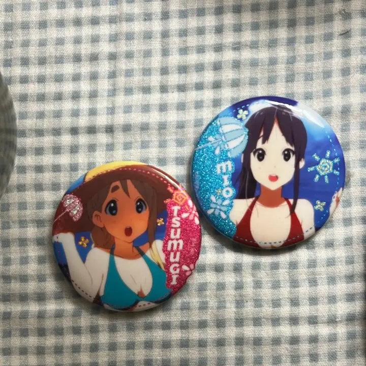 [BUNJANG] Mio and Tsumugi Kin Badge Bundle Set / 미오,츠무기 킨뱃지 일괄!