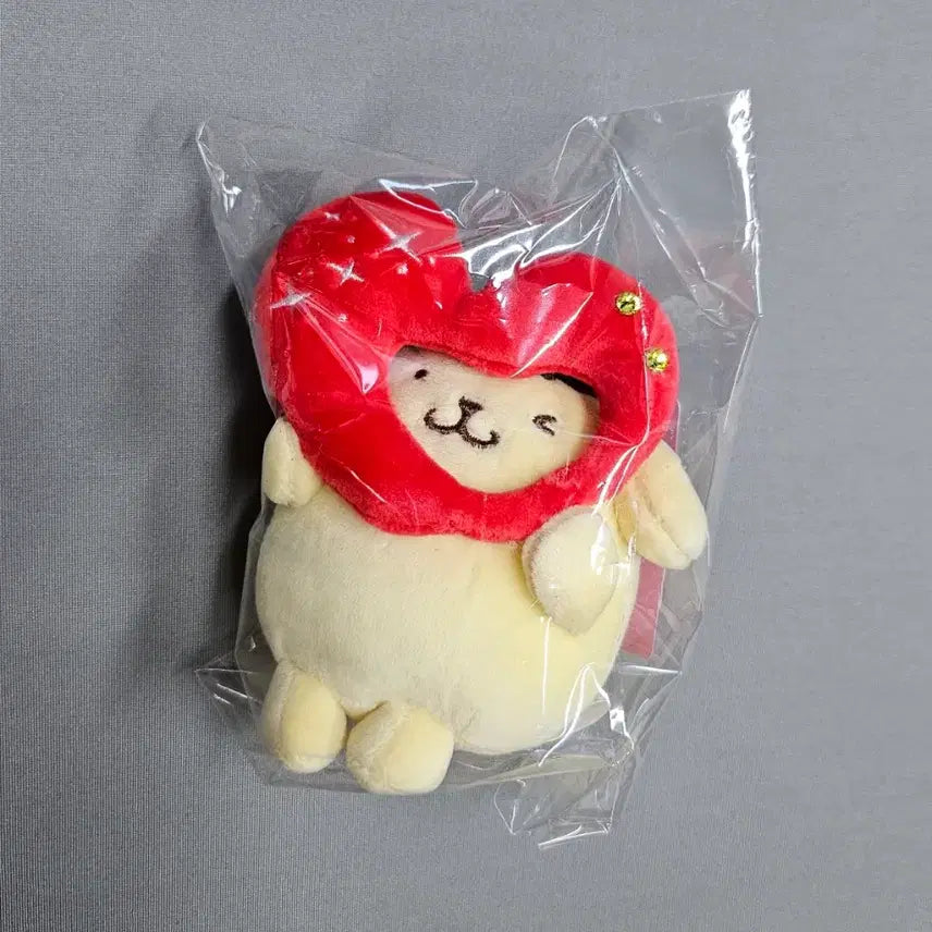 [BUNJANG] Sanrio Pompompurin Heart-Shaped Plush / 희귀 폼폼푸린 하트