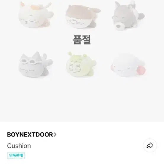 [BUNJANG] Weeekly YoonA Cushion / 미개봉 운아기 쿠션