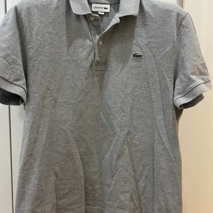 [BUNJANG] Lacoste Gray Short-Sleeve Polo Shirt / 라코스테 그레이 반팔카라티 105