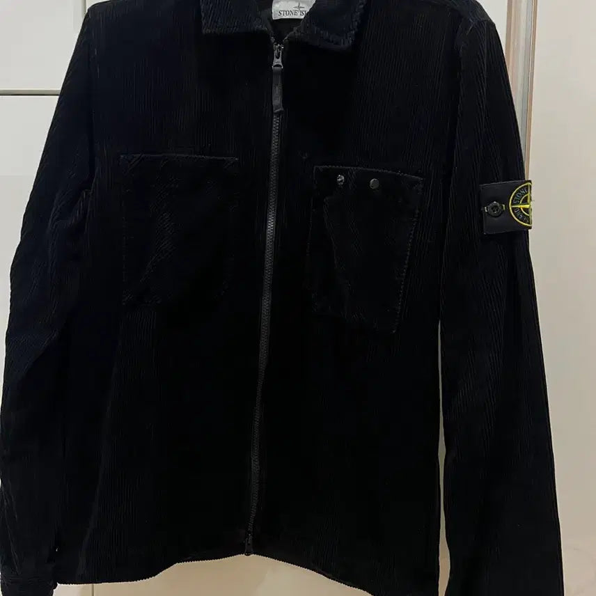 [BUNJANG] Stone Island Corduroy Black Jacket (S) / 25fw 스톤아일랜드 골덴블랙자켓 100-103 새상품급