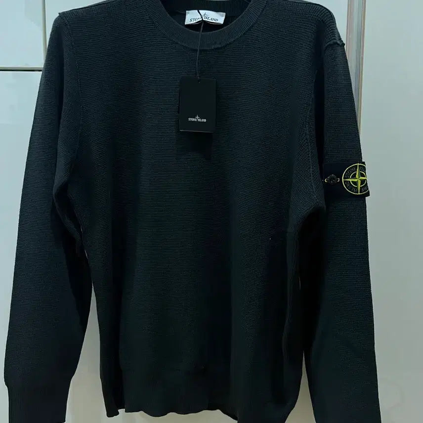 [BUNJANG] Stone Island Charcoal Wool Knit Sweater / 25fw 스톤아일랜드 차콜 울니트 100-105 새상품