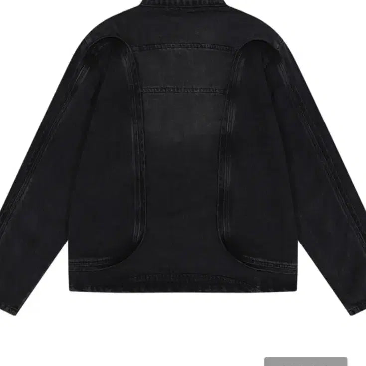 [BUNJANG] Dominant Denim Racer Jacket Black / 도미넌트 데님 레이서자켓 블랙 2
