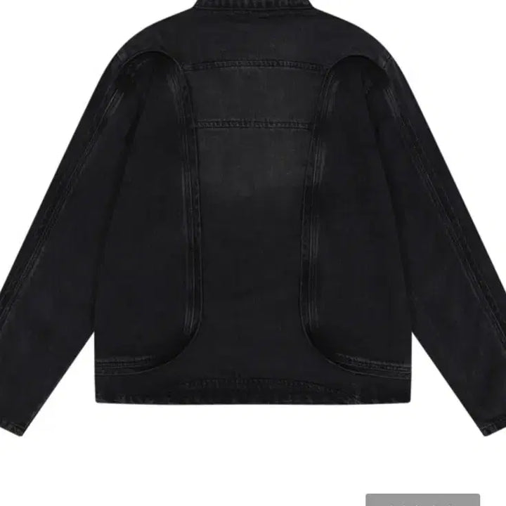 [BUNJANG] Dominant Denim Racer Jacket Black / 도미넌트 데님 레이서자켓 블랙 2