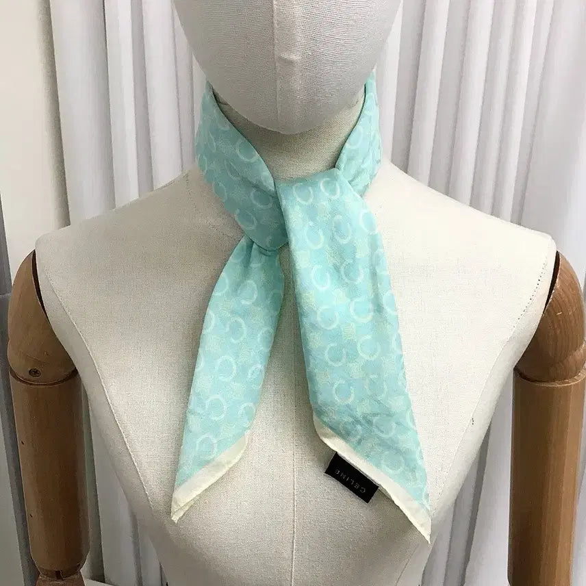 [BUNJANG] Celine Triomphe Cotton Scarf / 셀린느 트리오페 스카프