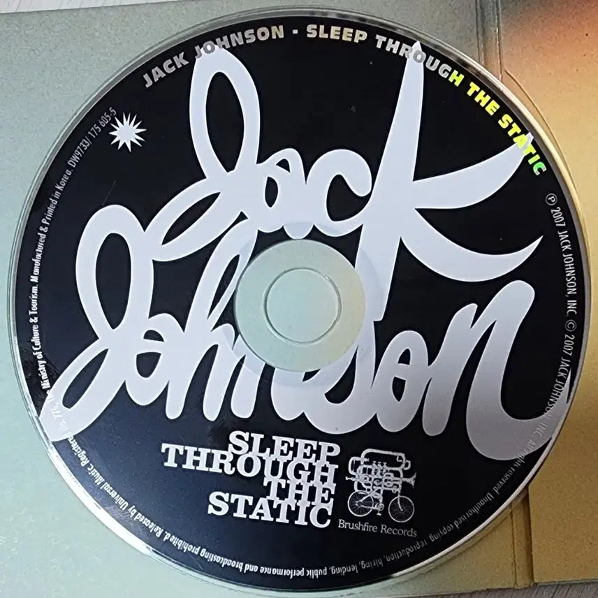 [BUNJANG] Jack Johnson Sleep Through The Static CD / [CD] 잭 존슨 앨범 <Sleep Through The Static>