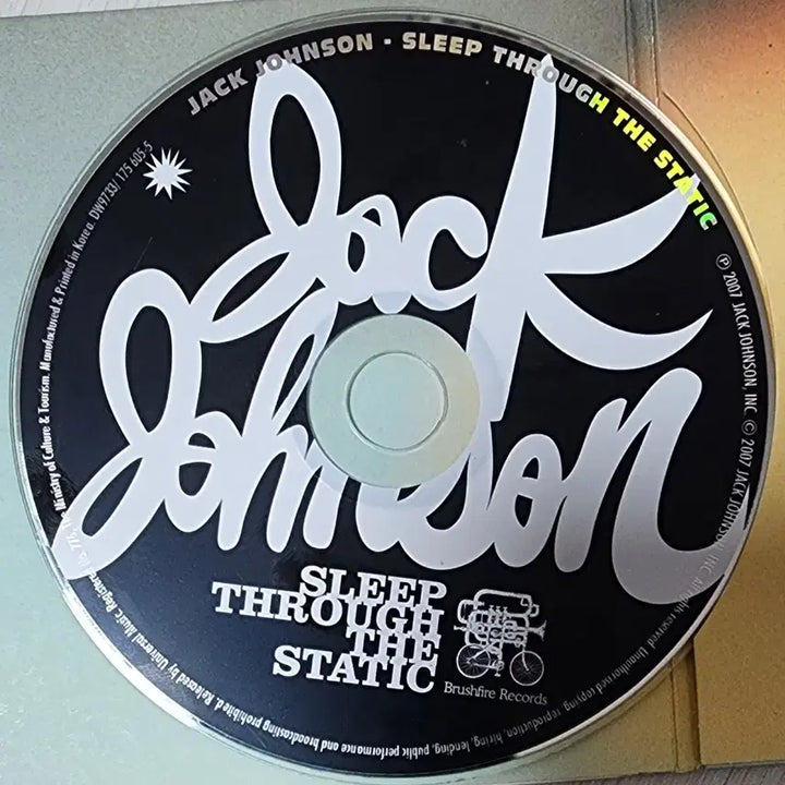 [BUNJANG] Jack Johnson Sleep Through The Static CD / [CD] 잭 존슨 앨범 <Sleep Through The Static>