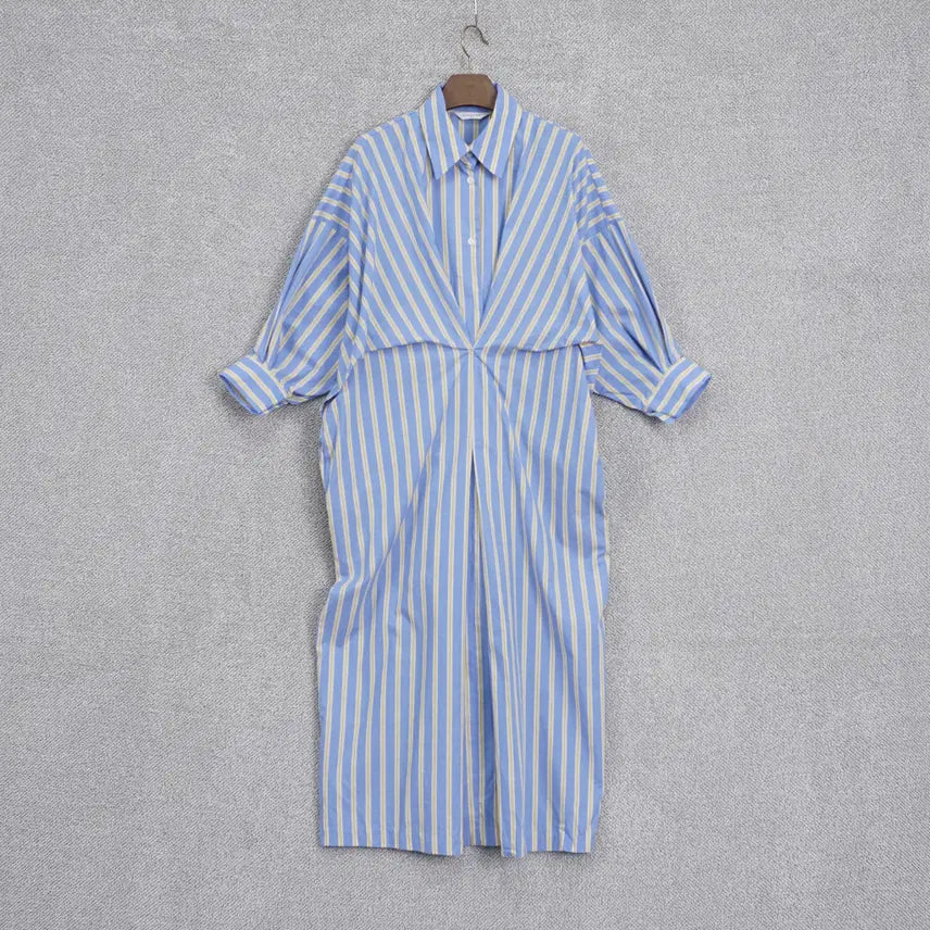 [BUNJANG] WINSOME Oversized Pintuck Shirt Dress / WINSOME 오버핏 핀턱 셔츠 원피스 free