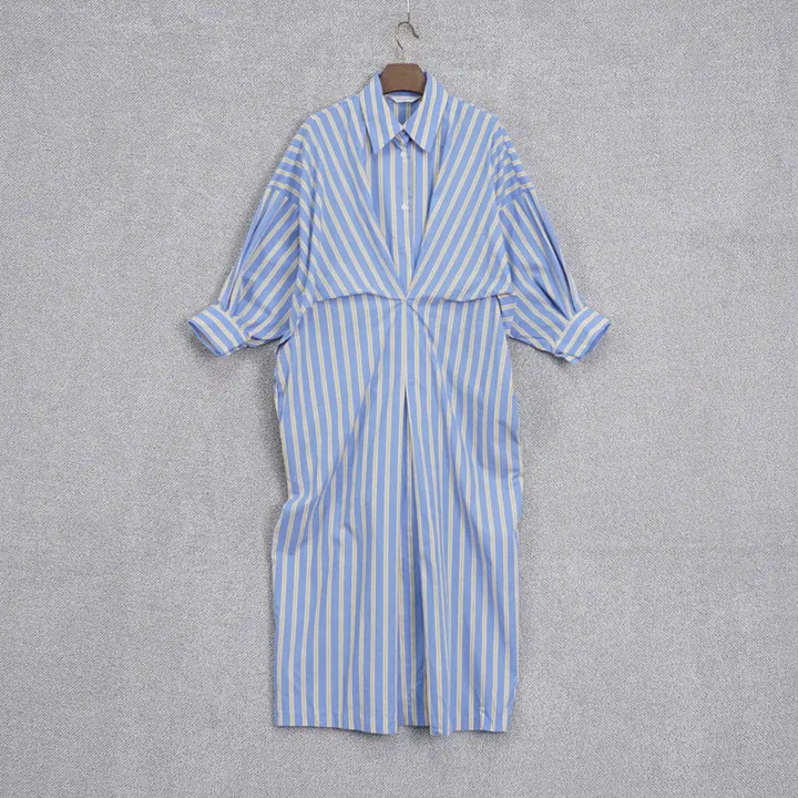 [BUNJANG] WINSOME Oversized Pintuck Shirt Dress / WINSOME 오버핏 핀턱 셔츠 원피스 free