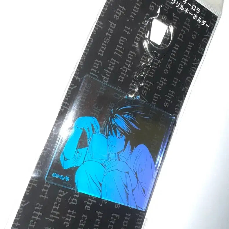 [BUNJANG] Death Note L Hologram Acrylic Keyring / 데스노트 엘 원화전 홀로그램 아크릴키링 키홀더