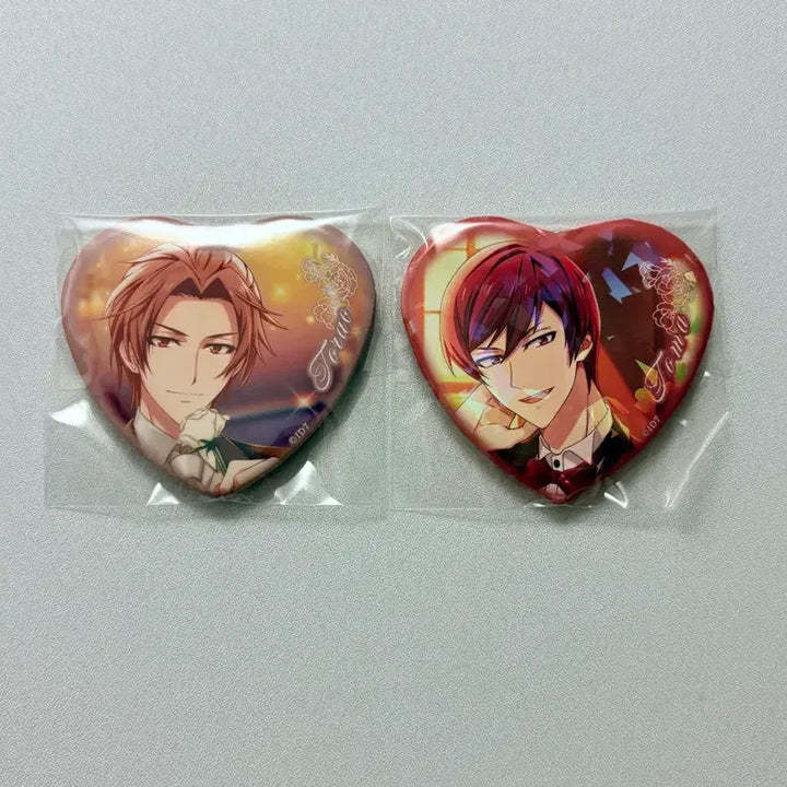 [BUNJANG] IDOLiSH7 Jirou Tomoe Marimery Heart Glitter Can Badge / 아이나나 주르 토라오 토우마 마리메리 하트 글리터 캔뱃지